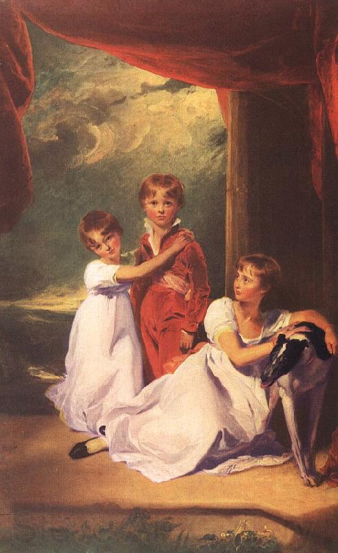 Sir Thomas Lawrence The Fluyder Children Norge oil painting art
